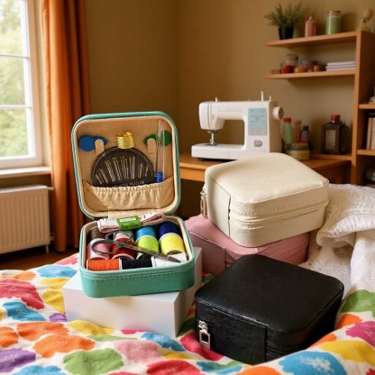 Multifunkční šicí taštička - vše potřebné pro rychlou opravu oděvů