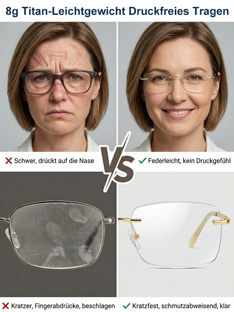 Paleni • Intelligente Zoom-Brille mit Blaulichtschutz für Alterssichtigkeit