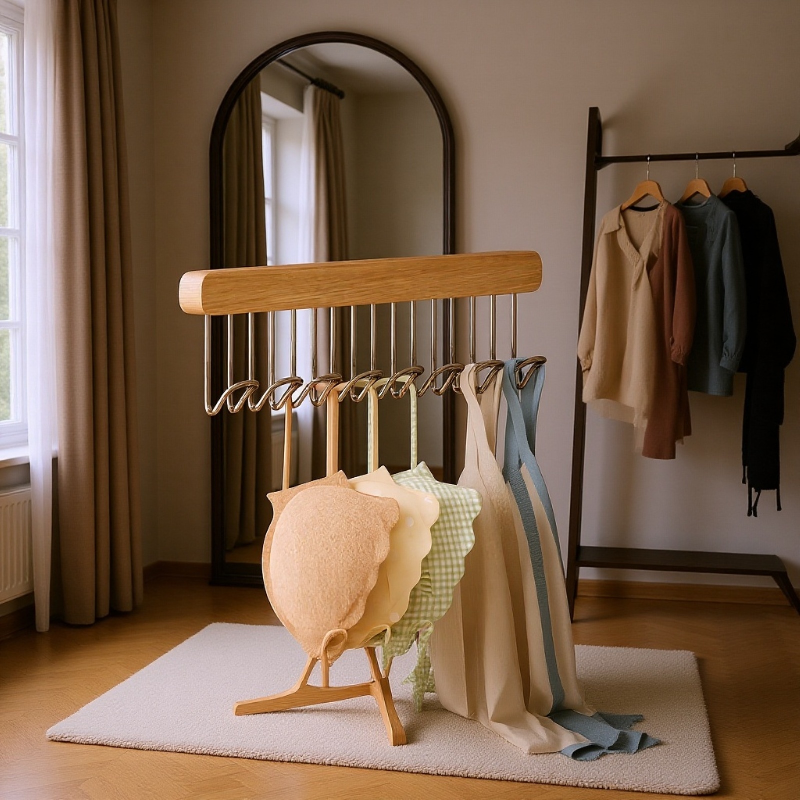 Multifunktionaler Wellenhaken-Kleiderbügel – Stabil & Ausziehbar für Unterwäsche und Westen