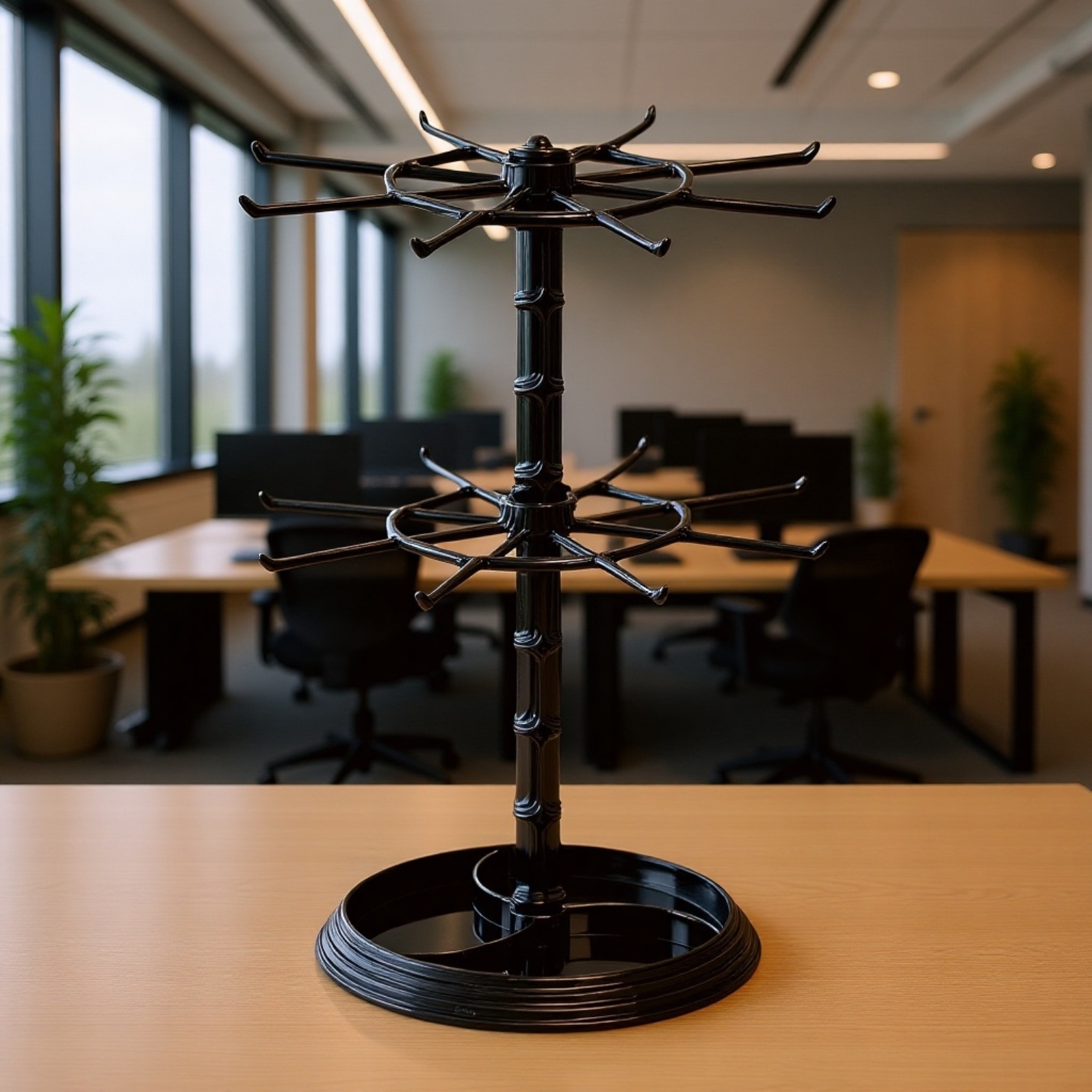 Rotierender Schmuckorganizer mit mehreren Ebenen, Ohrringhalter