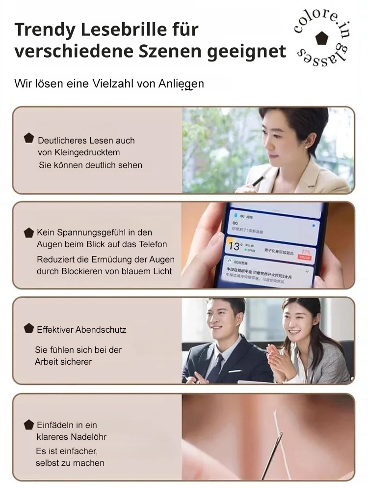 Lichtempfindliche farbwechselnde randlose Brillen✨ Exklusive "DIM Intelligente Optik-Technologie" 