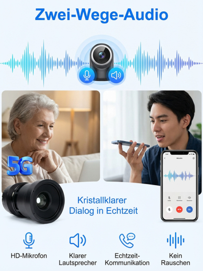 【3MP Ultra-HD】Kabellose Fernüberwachungskamera