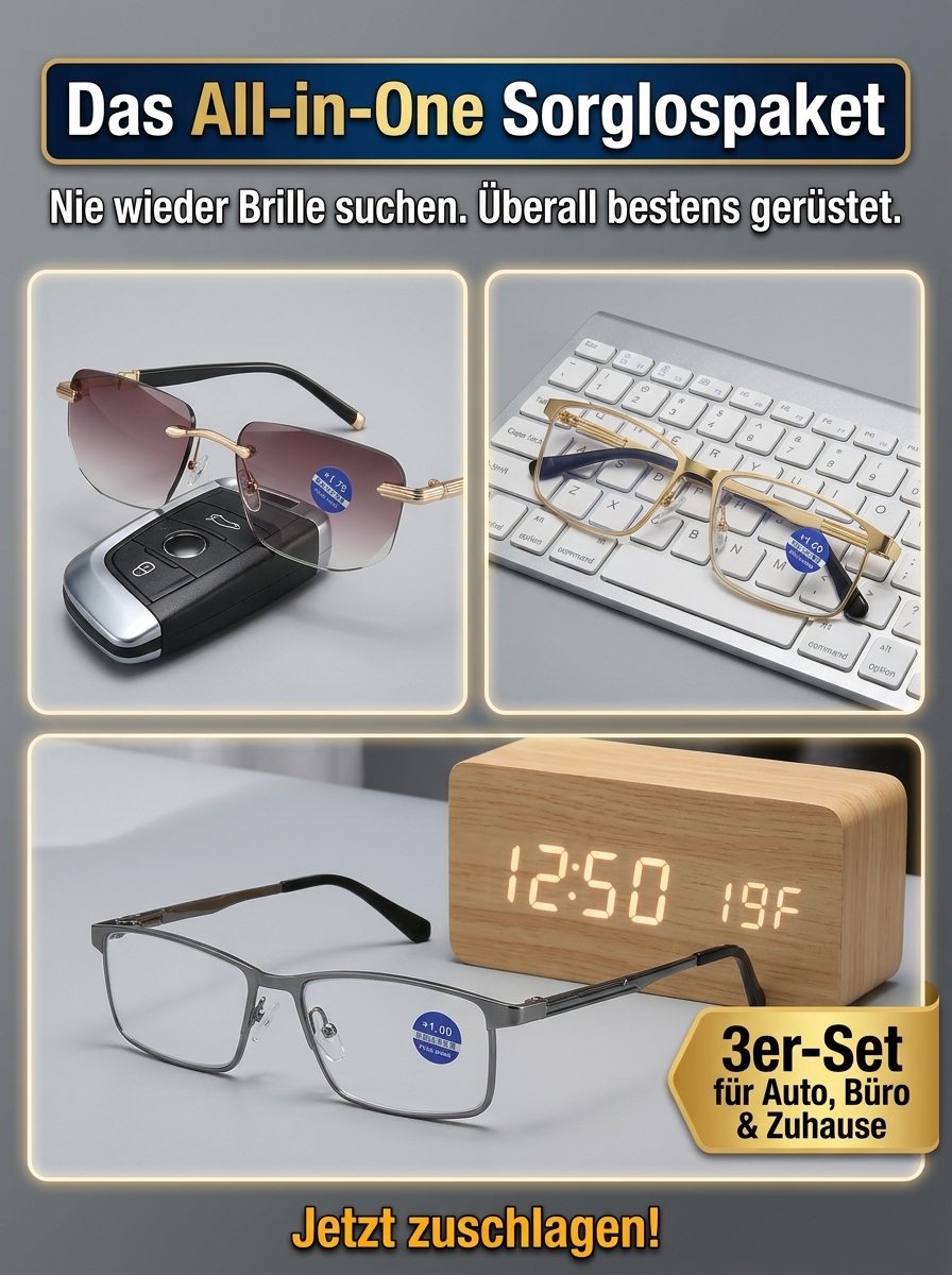 Stuttgarter Labor: Smarte Autofokus-Lesebrille (0-1000dpt) aus Titan