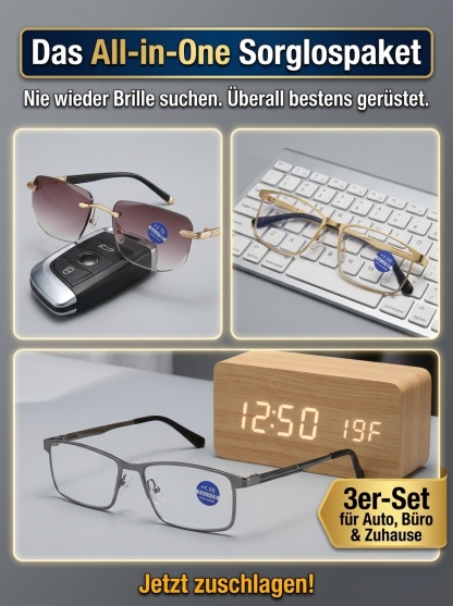 Stuttgarter Labor: Smarte Autofokus-Lesebrille (0-1000dpt) aus Titan