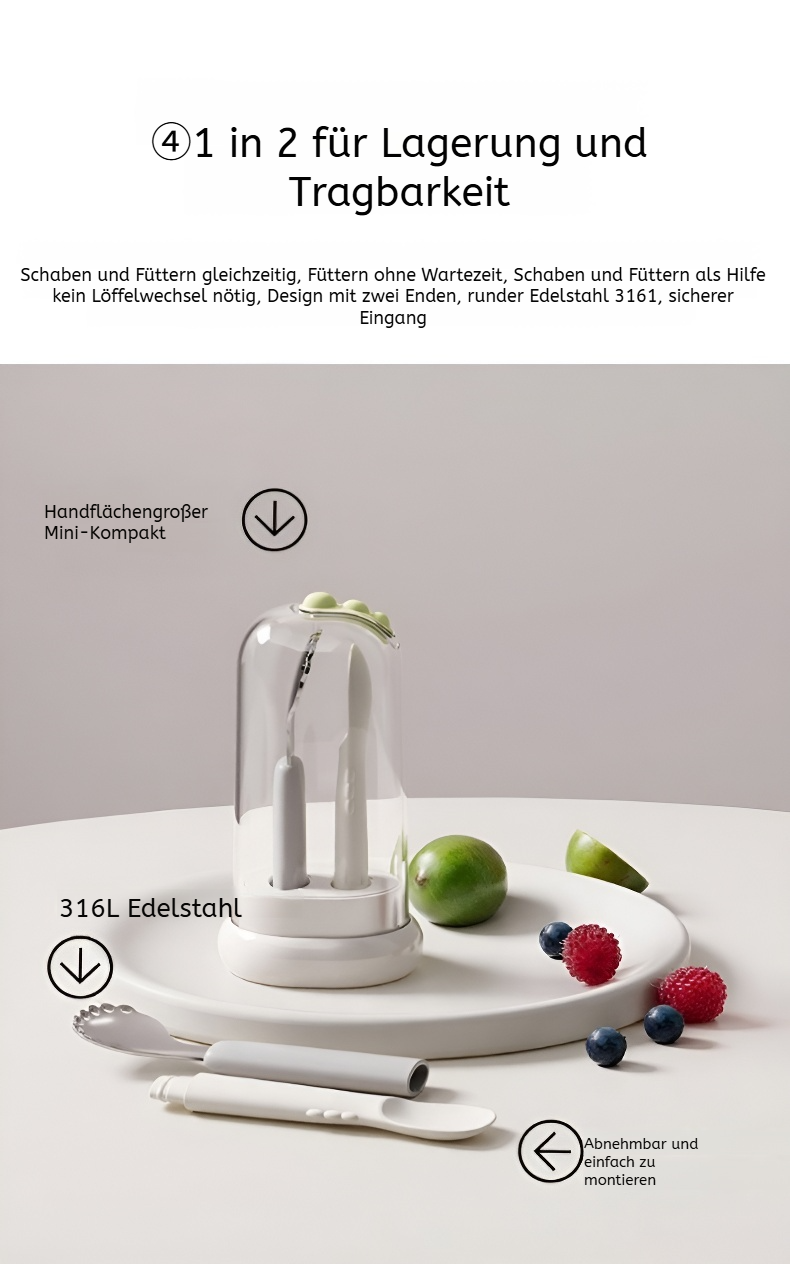 Fütterungslöffel mit niedlichem Motiv für Kinder