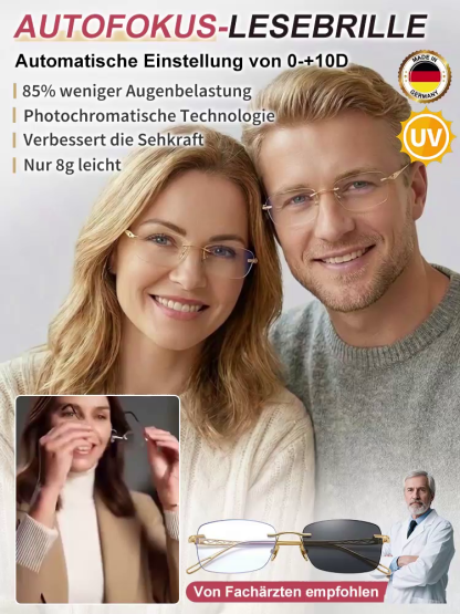 Paleni • Intelligente Zoom-Brille mit Blaulichtschutz für Alterssichtigkeit