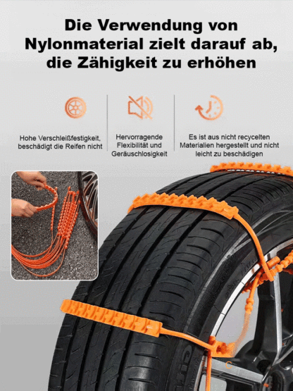 Universelle PKW Schneeketten Kabelbinder