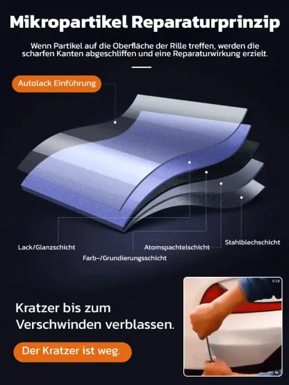 3 Sekunden Reparatur【2024 überarbeitete Version】Autolack-Reparatur-Kratzerspray