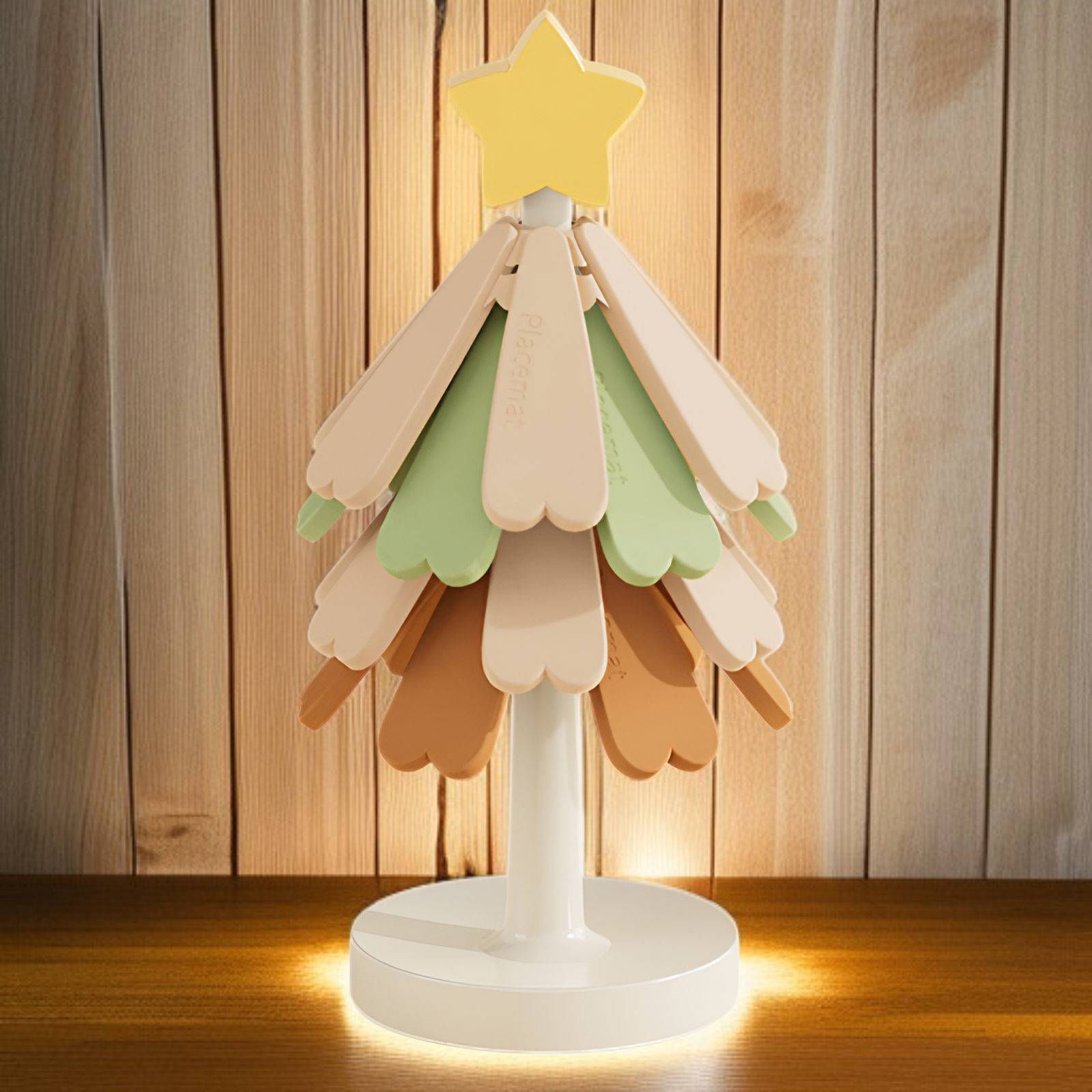 Christmas tree insulation pad silicone anti-scalding placemat high temperature resistant table mat h