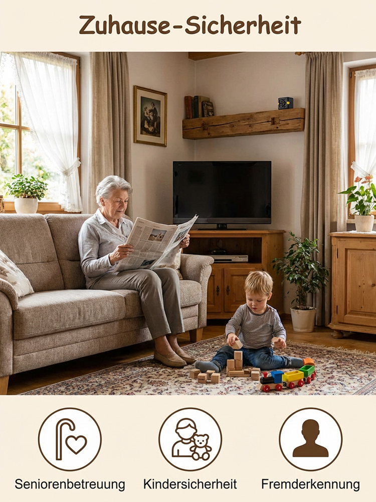 【3MP Ultra-HD】Kabellose Fernüberwachungskamera