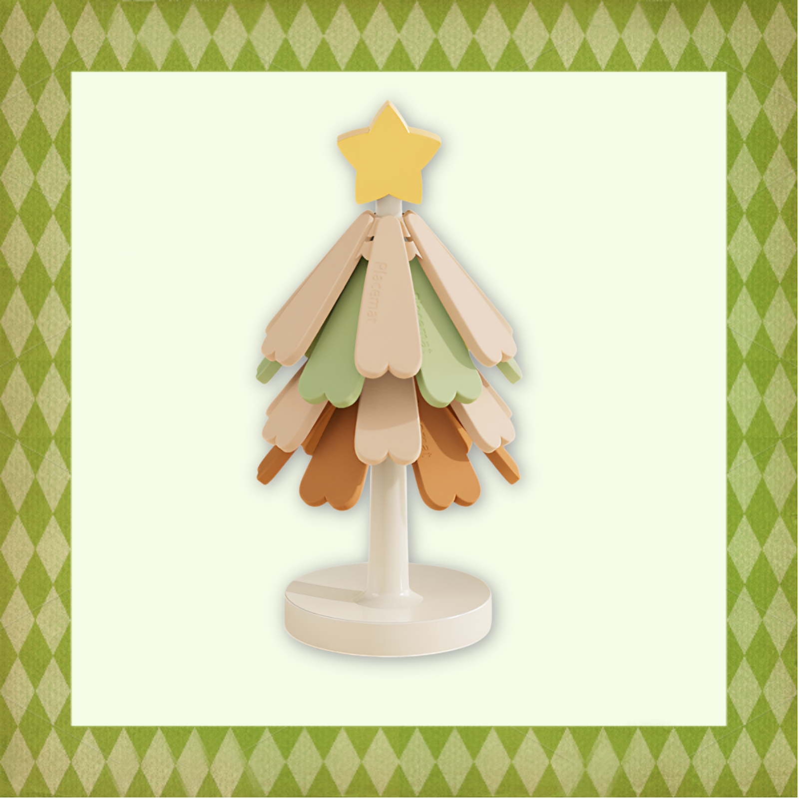 Christmas tree insulation pad silicone anti-scalding placemat high temperature resistant table mat h