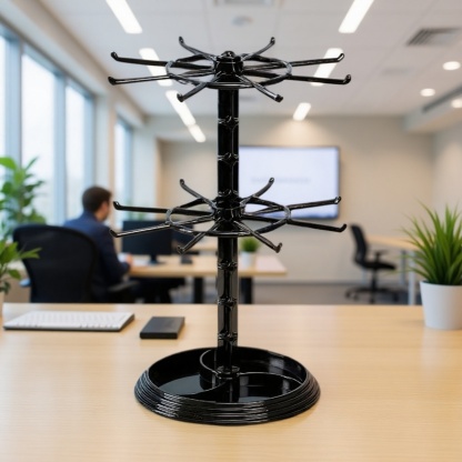 Rotierender Schmuckorganizer mit mehreren Ebenen, Ohrringhalter