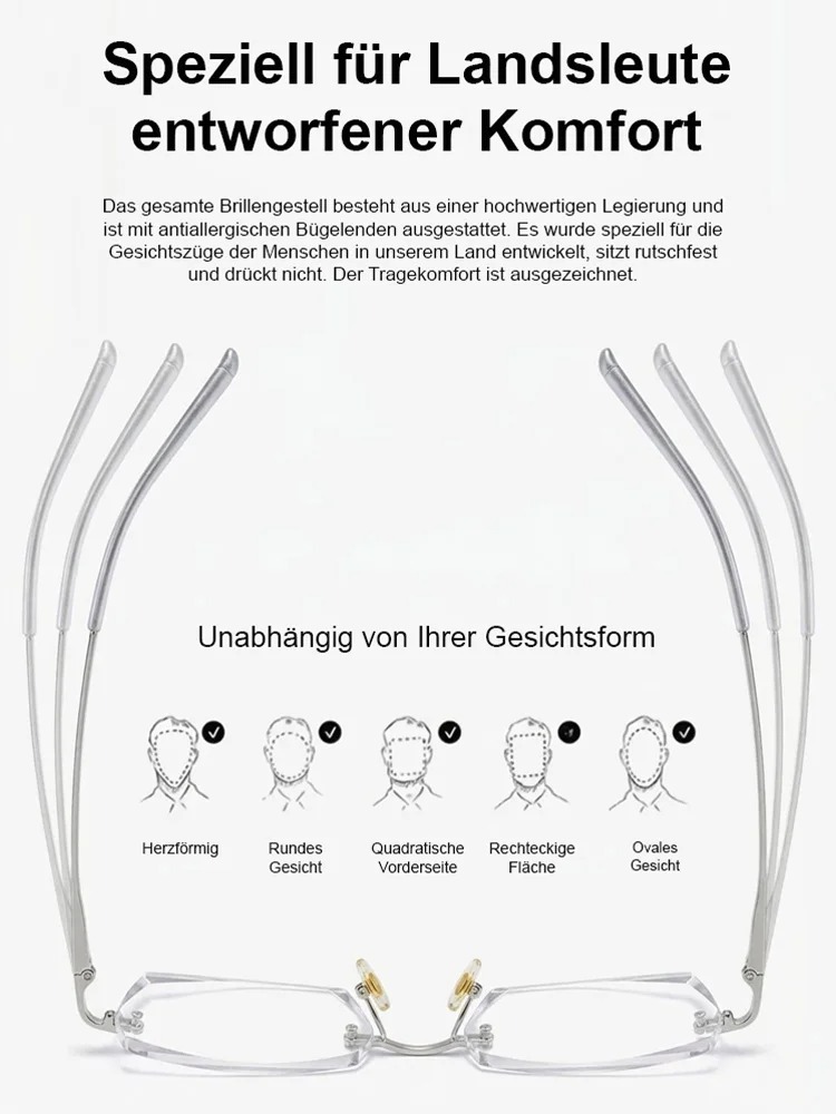Paleni • Intelligente Zoom-Brille mit Blaulichtschutz für Alterssichtigkeit