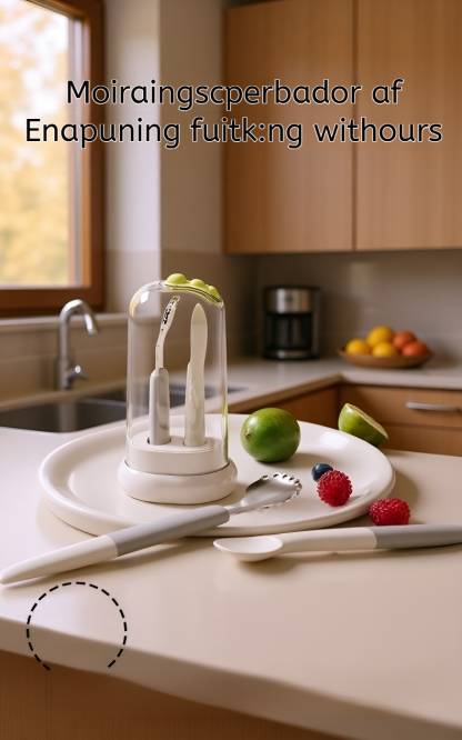 Baby-Fruchtlöffel mit zwei Enden, niedlicher Grab- und Fütterungslöffel für Kleinkinder