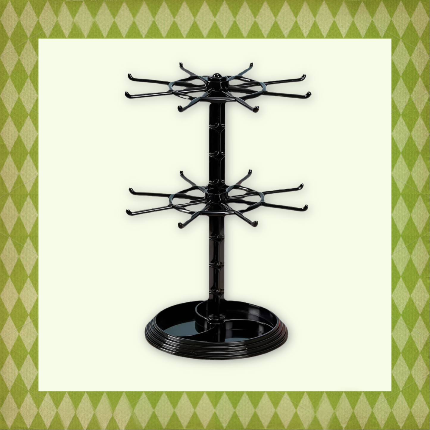 Rotierender Schmuckorganizer mit mehreren Ebenen, Ohrringhalter