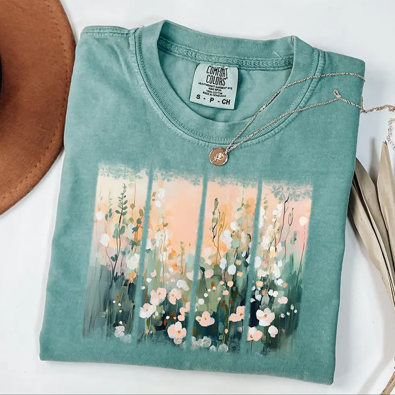 Water Color Flowers T-shirt