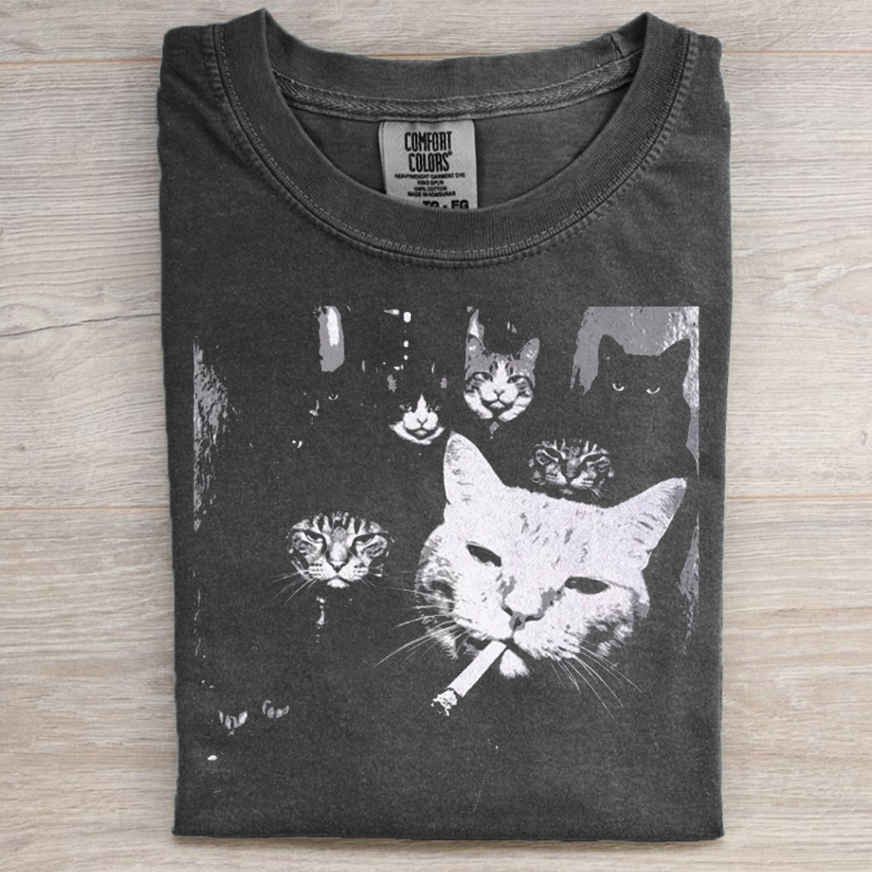 Funny Gangster Cat T-shirt