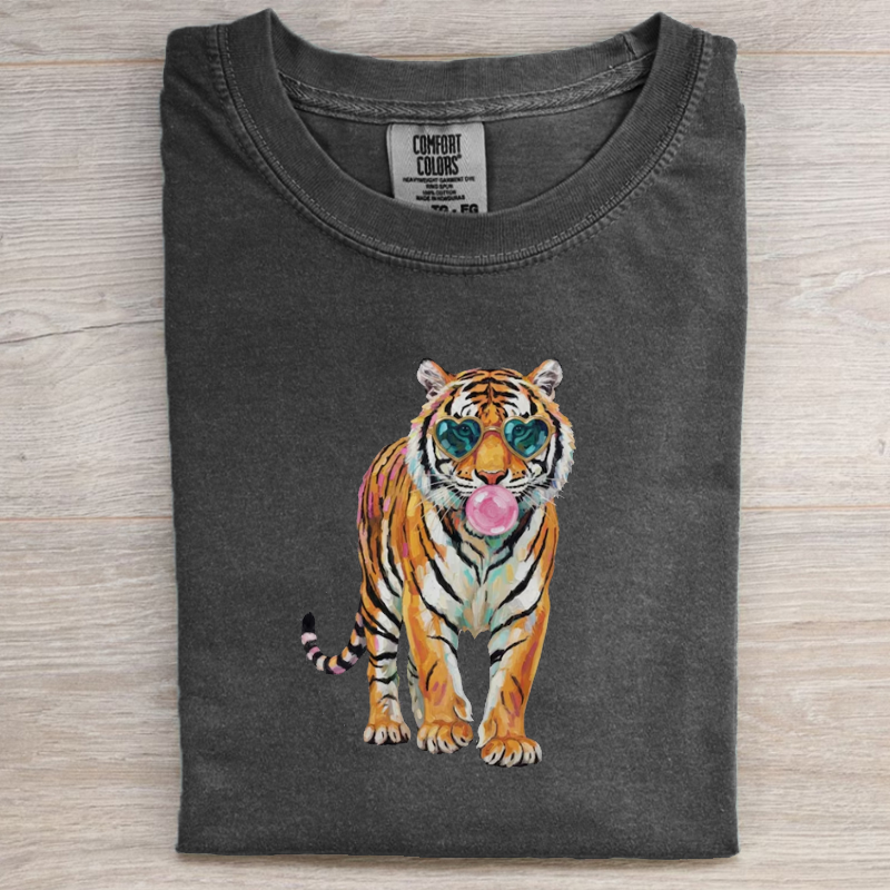 Preppy Tiger Graphic T-shirt
