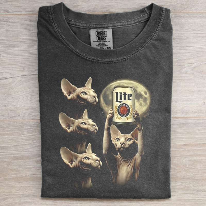 Funny Sphynx Cat Beer T-shirt