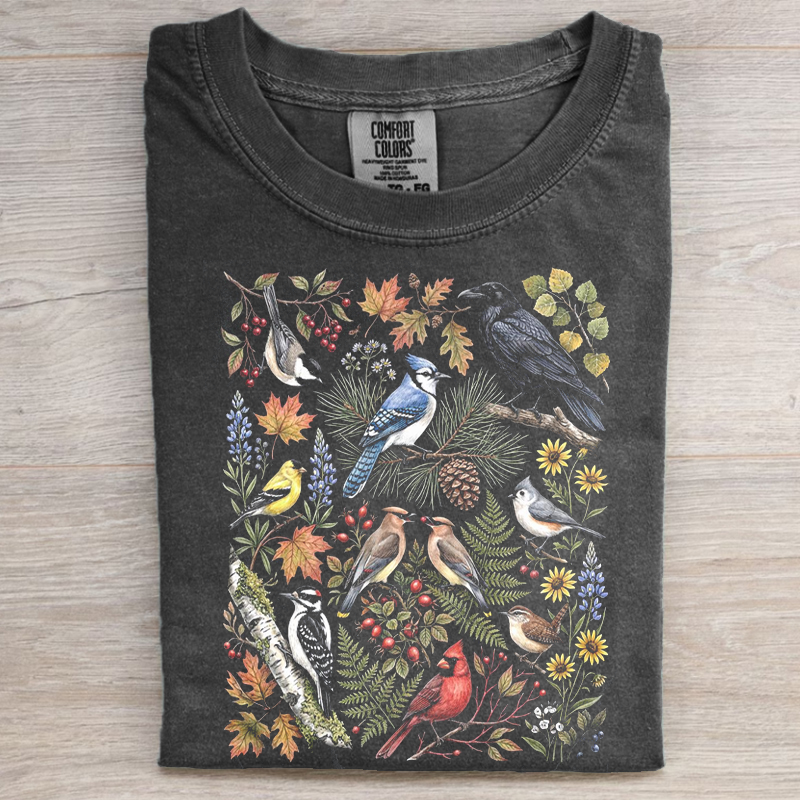 90s Cottagecore Birds T-shirt