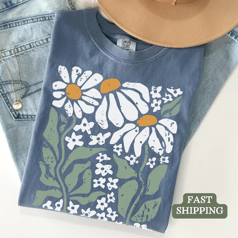 Boho Daisy Flower T-shirt