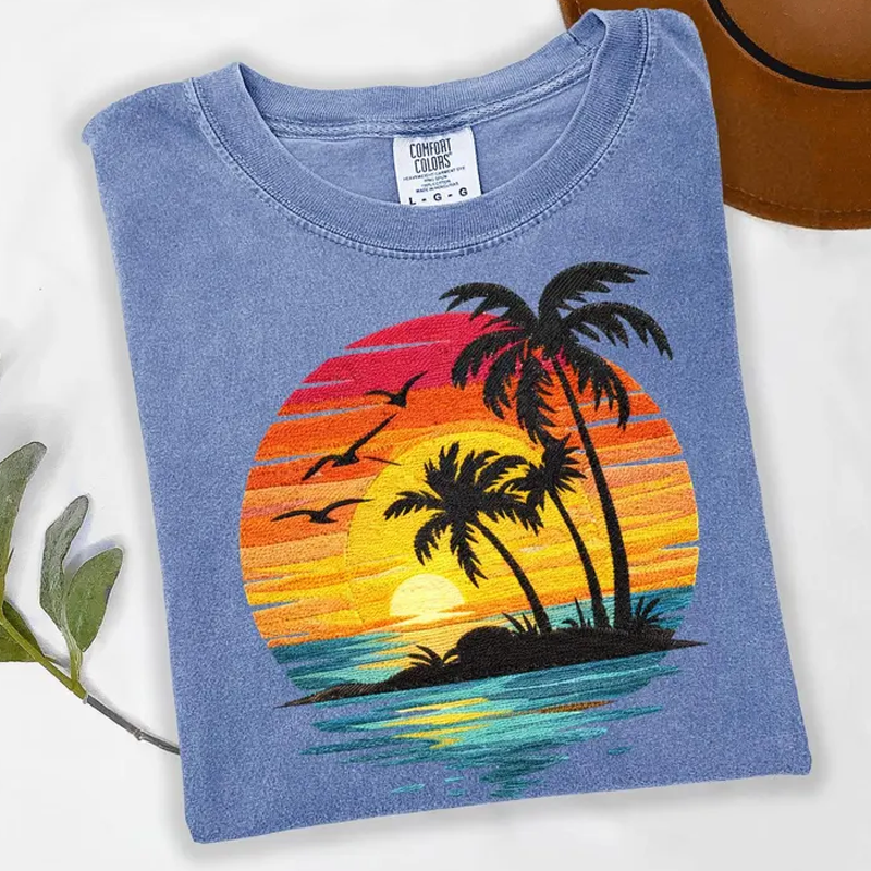 Vintage Sunset BeachT-shirt