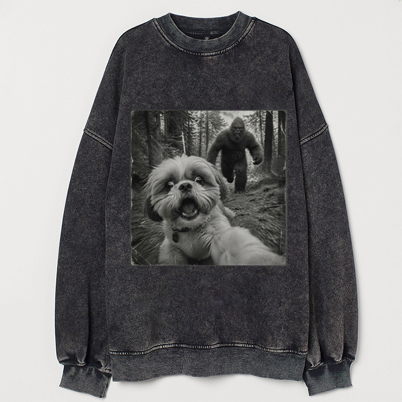 Bigfoot And Shih Tzu Sweatshirt