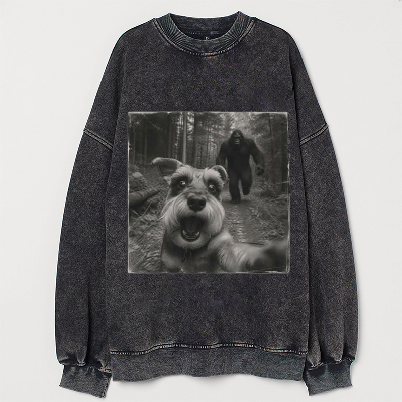 Bigfoot And Schnauzer Sweatshirt