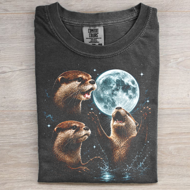 Three Otters Moon T-shirt
