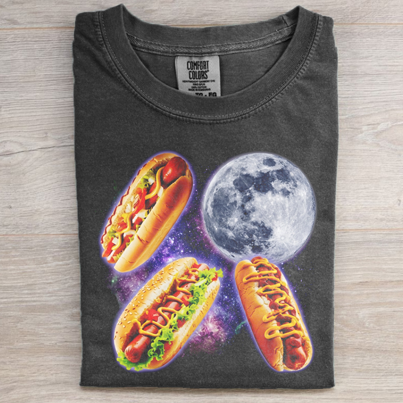 Hot Dog Moon Vintage 90s Graphic T-shirt