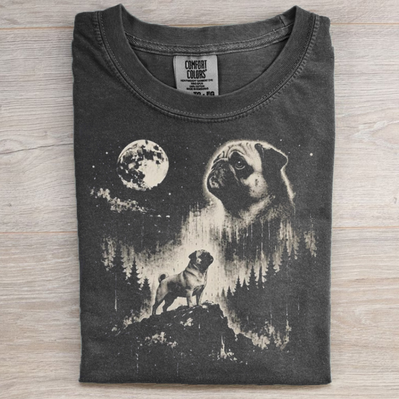 Vintage Funny Pug T-shirt
