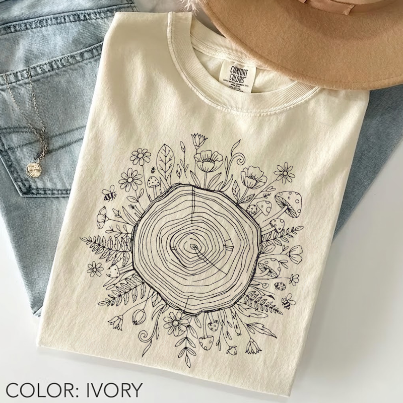 Vintage Botanical Tree T-shirt