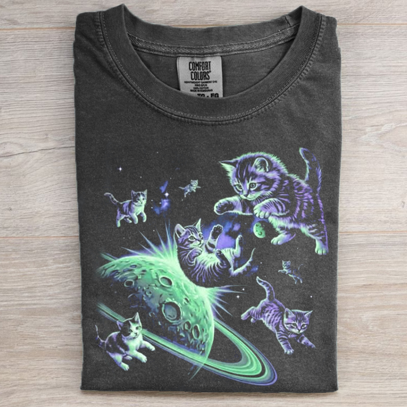 90s Space Cats T-shirt