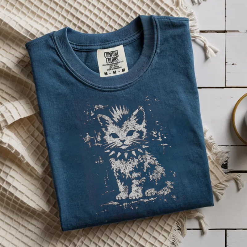 Vintage Funny Cat T-shirt