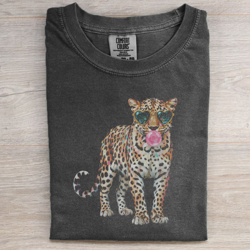 Leopard Print Bubblegum Sunglasses T-shirt