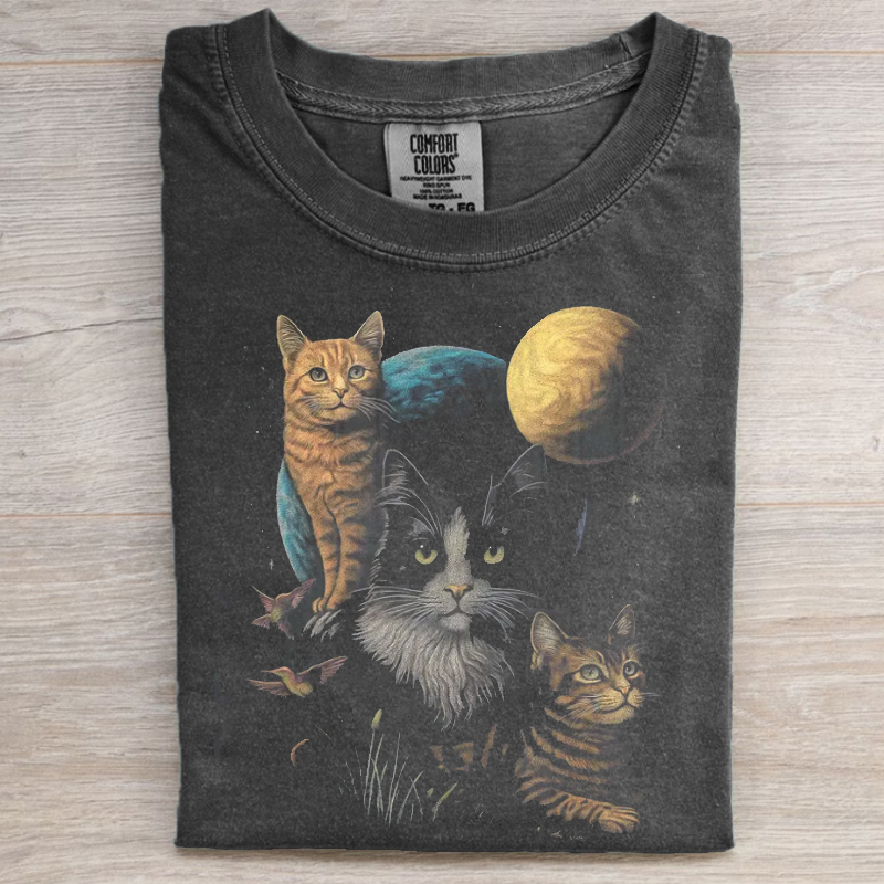 Vintage Space Cat T-shirt