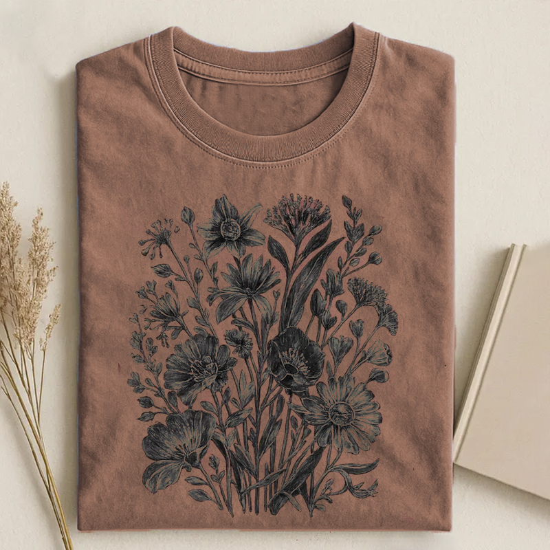 Botanical Floral Graphic T-shirt