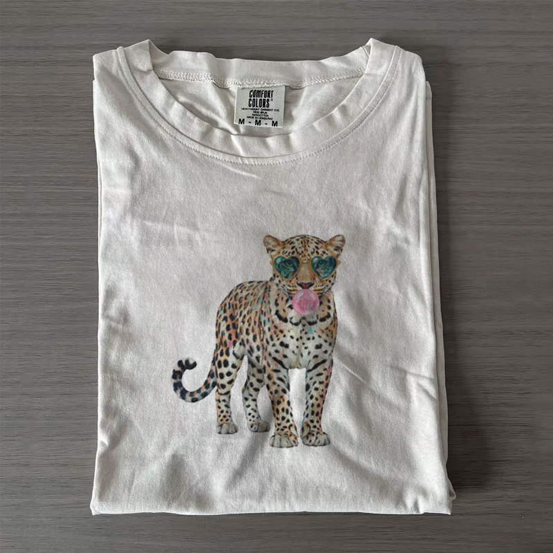 Leopard Print Bubblegum Sunglasses T-shirt