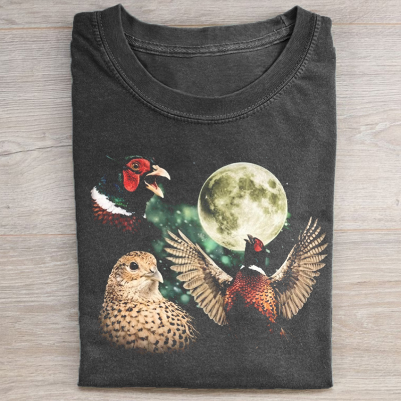 Pheasant Moon Vintage Graphic T-shirt