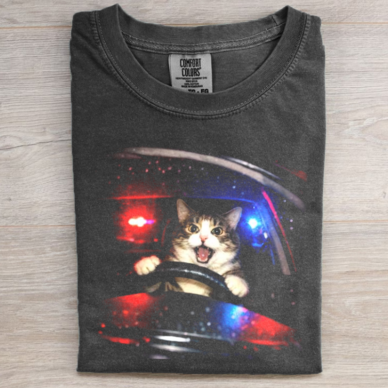 Vintage Cat Memes Graphic T-shirt