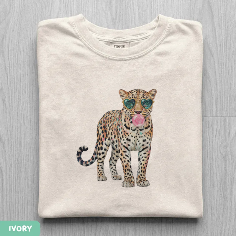 Leopard Print Bubblegum Sunglasses T-shirt