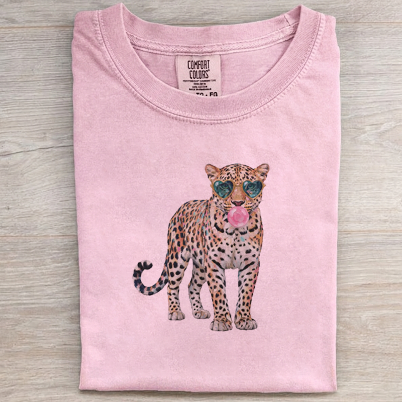 Leopard Print Bubblegum Sunglasses T-shirt
