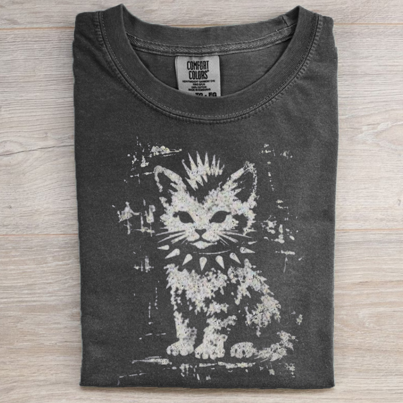 Vintage Funny Cat T-shirt