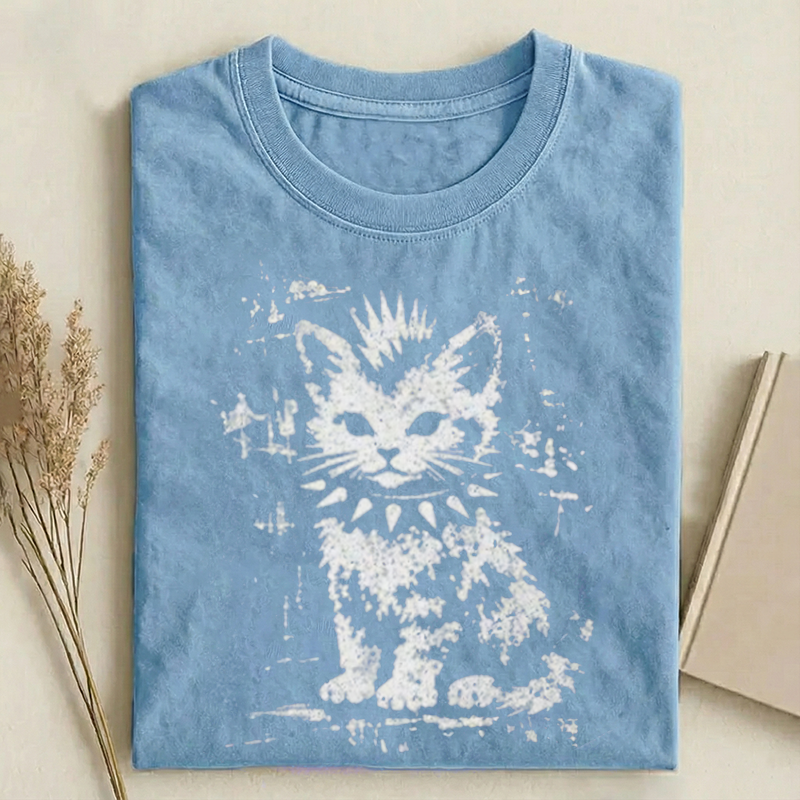 Vintage Funny Cat T-shirt