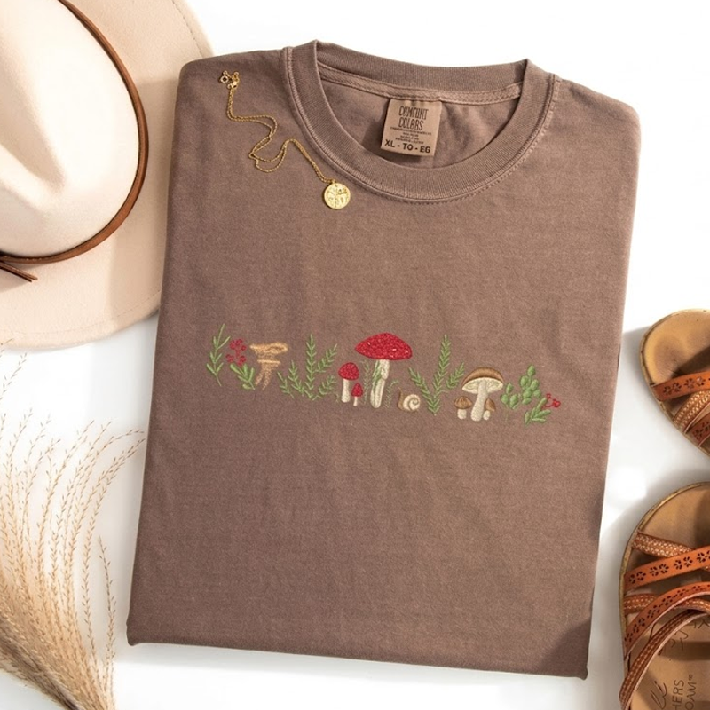 Cute Cottage Core Mushroom T-shirt