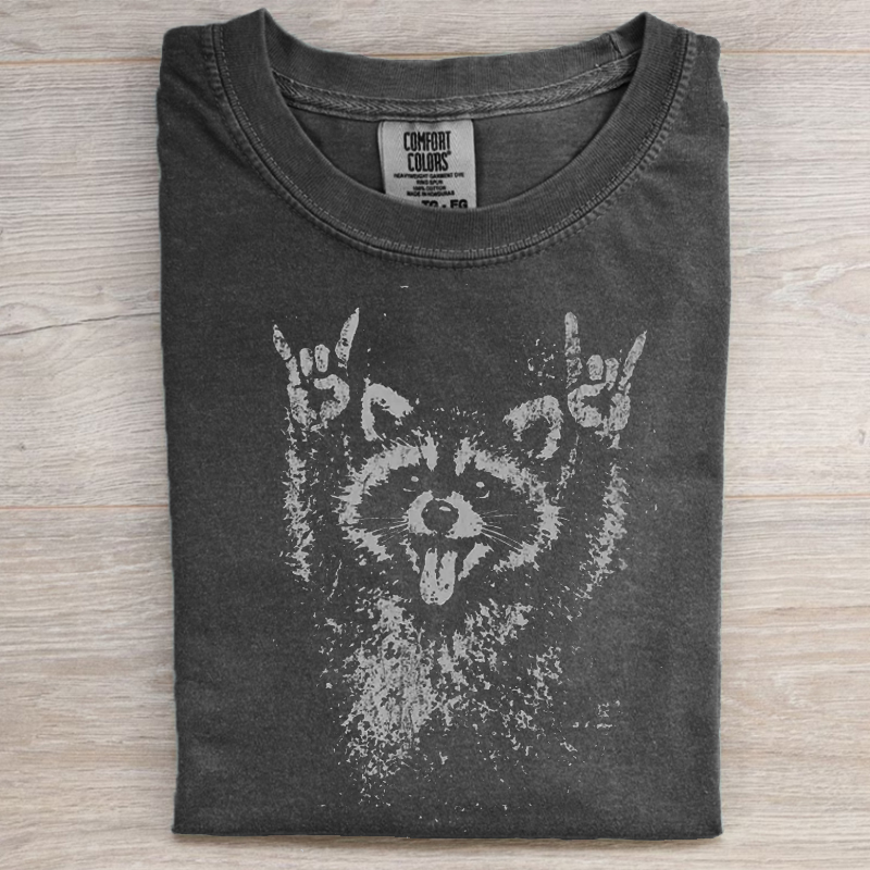 Rock On Raccoon T-shirt