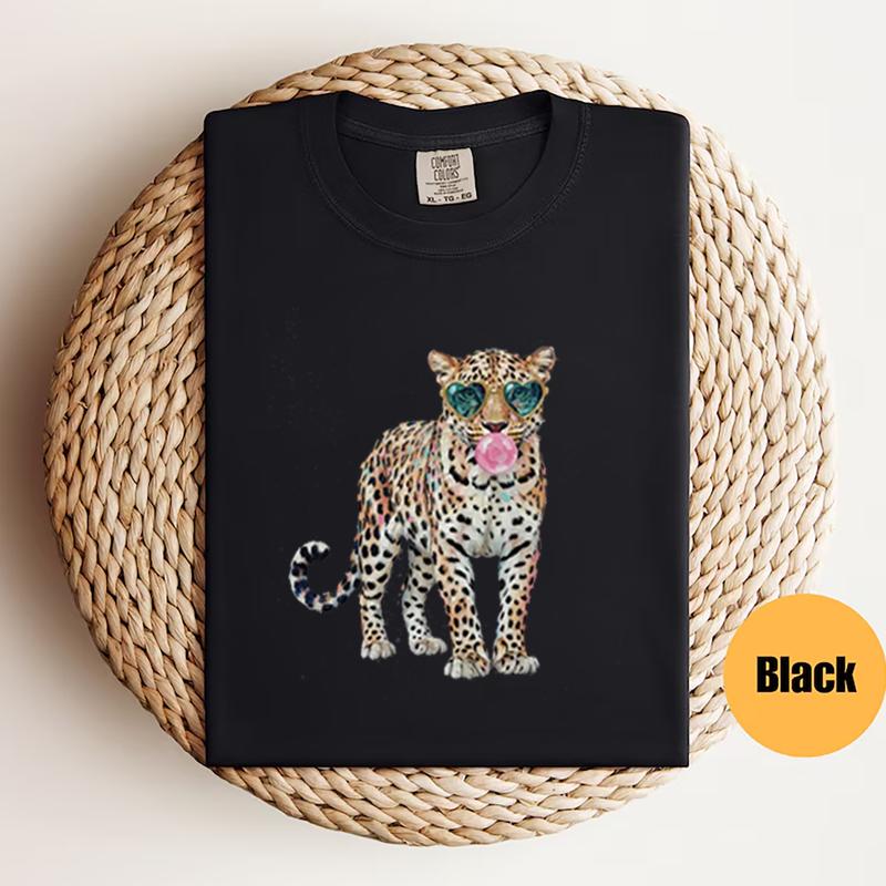 Leopard Print Bubblegum Sunglasses T-shirt