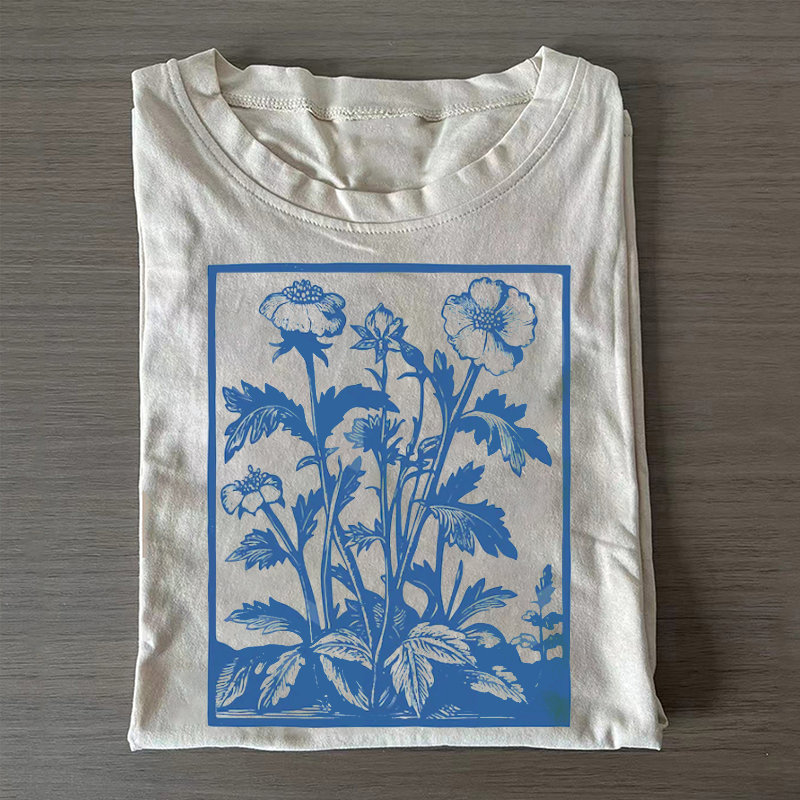 Vintage Wildflowers Graphic T-shirt