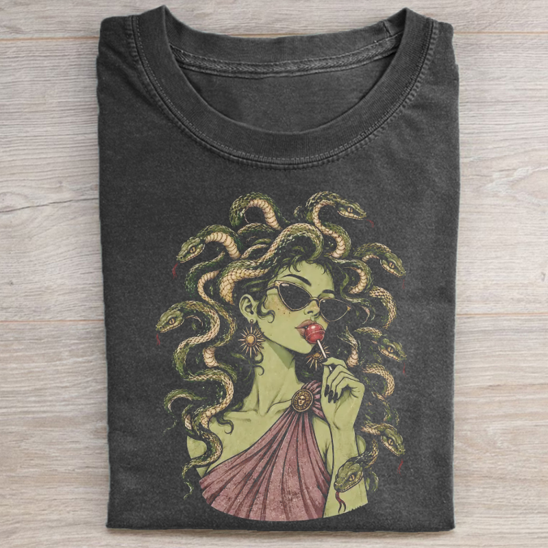 Medusa Lollipop Greek Mythology T‑shirt