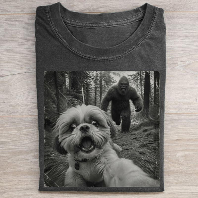 Bigfoot And Shih Tzu T‑shirt